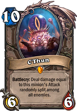 Hearthstone card: C'Thun